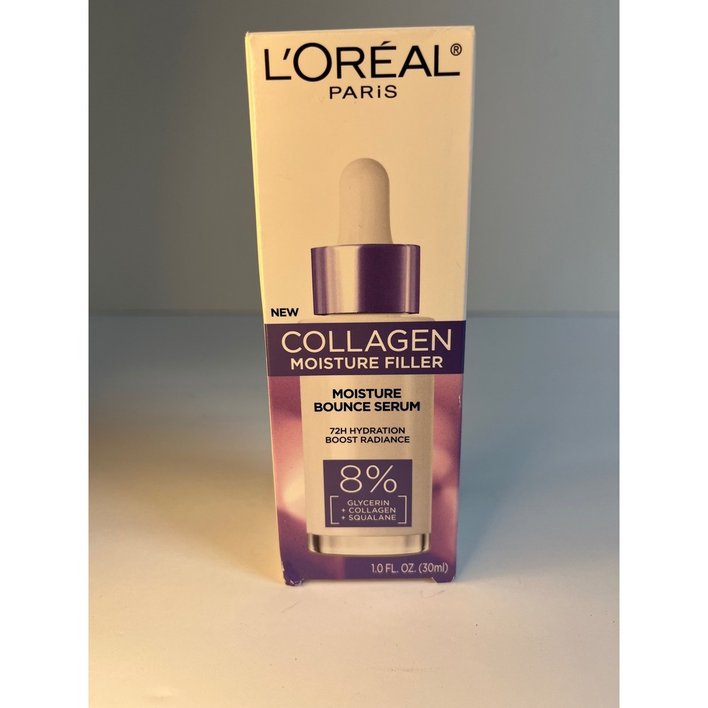 L'Oreal Paris Collagen Moisture Filler Moisture Bounce Serum 1.0 fl oz NEW